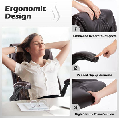 Ergonomic Executive Chair with High Back Support-2