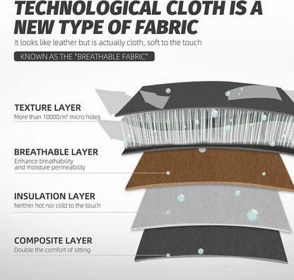 Ergonomic Gaming Chair with Massage and Footrest-4