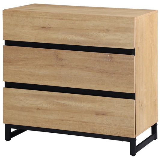 Sturdy Sleek Accent Chest Modern Wood Dresser Metal-0