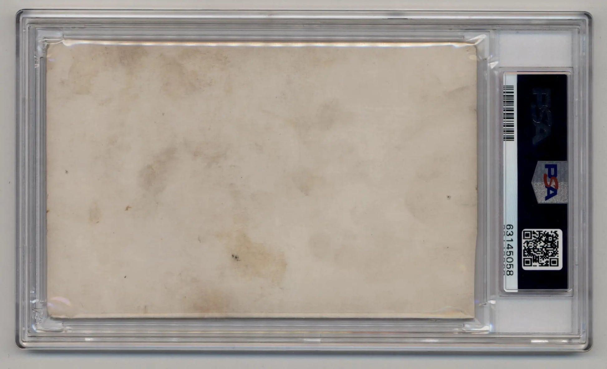 Clear plastic holder showcasing Babe Ruth 1933 Worch Cigar PSA Authentic Altered card