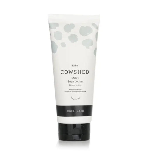 White body lotion tube with cow print spots for Baby Milky Body Lotion 200ml