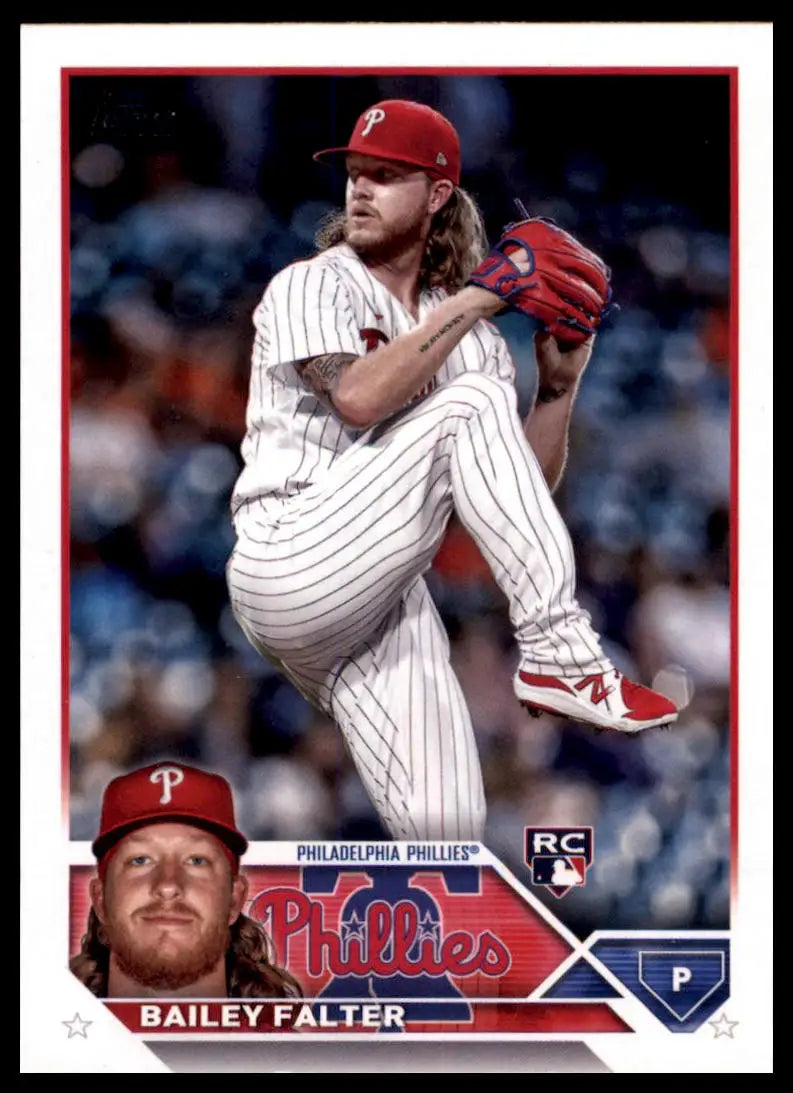 Bailey Falter baseball card from 2023 Topps Rookie set for Philadelphia Phillies