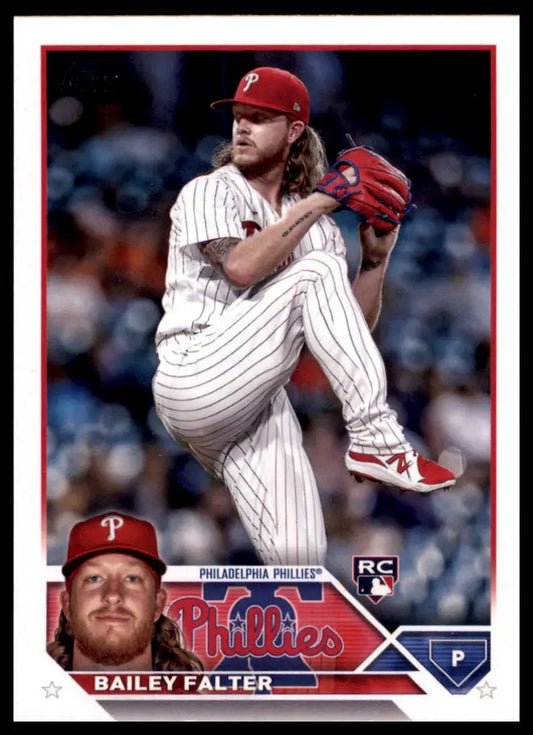 Bailey Falter baseball card from 2023 Topps Rookie set for Philadelphia Phillies