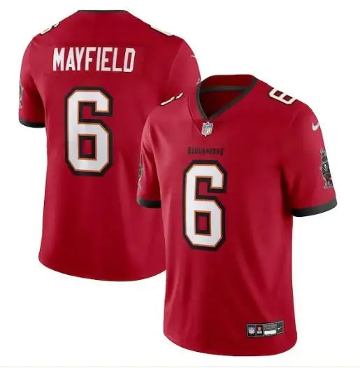 Red Tampa Bay Buccaneers Baker Mayfield Nike Vapor Untouchable Limited Jersey with number 6