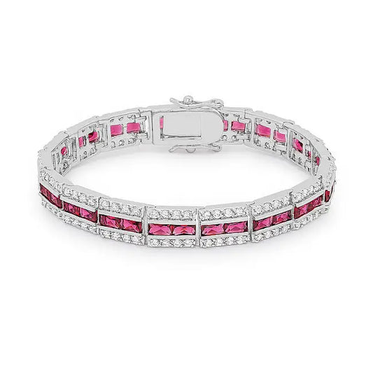 Balboa Red Cubic Zirconia Bracelet - Bracelets
