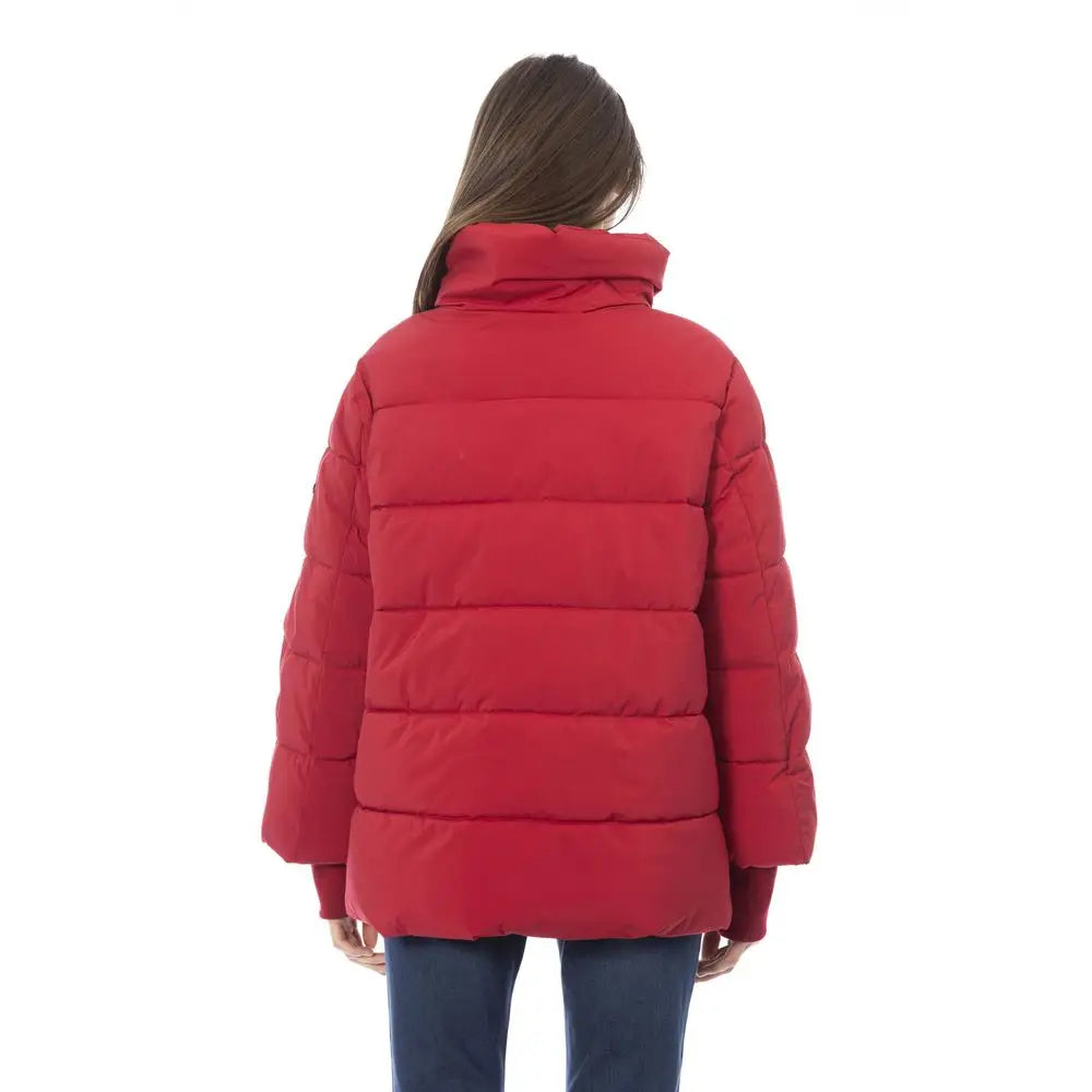 Baldinini Trend Red Polyamide Women Jacket - 3XL
