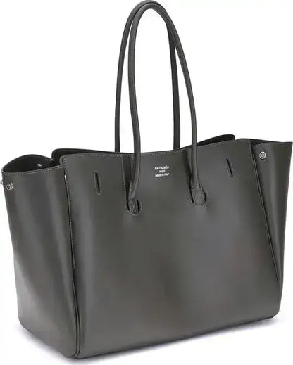 BALENCIAGA black or grey leather Bel Air medium Shoulder Bag