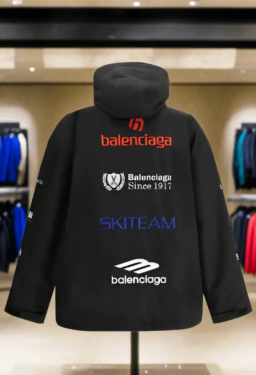 BALENCIAGA men’s black SKI PARKA JACKET ITALY - IT50| L - Parka Jacket