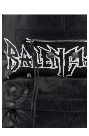 BALENCIAGA men’s black/white logoed backpack - Backpack