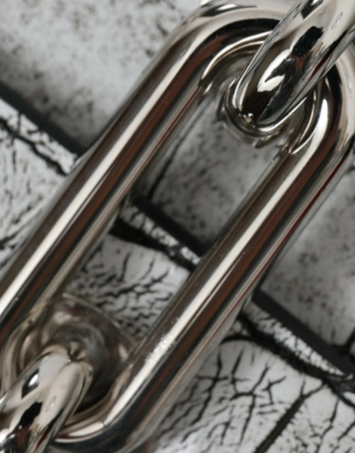 BALENCIAGA Metallic Silver Alligator Leather Mini Bag - Handbags