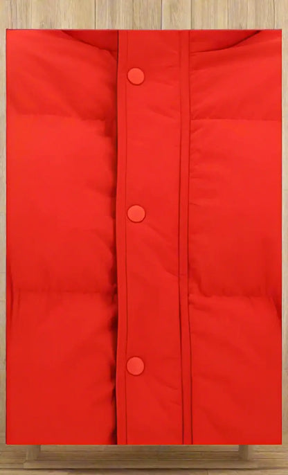 BALENCIAGA WOMEN’S BLACK/RED REVERSIBLE DOWN JACKET - 1 - Jackets