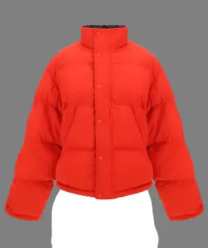 BALENCIAGA WOMEN’S BLACK/RED REVERSIBLE DOWN JACKET - 1 - Jackets