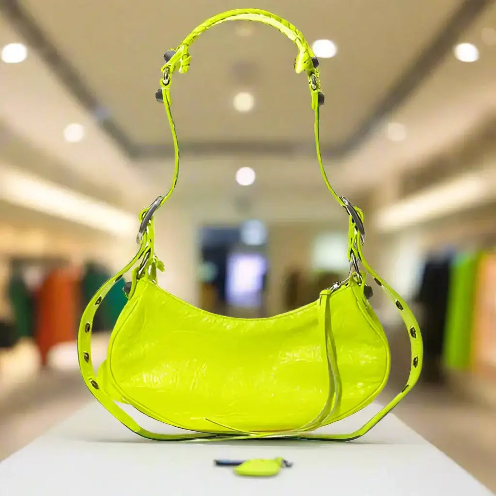 Balenciaga YELLOW LEATHER HANDBAG - Handbags