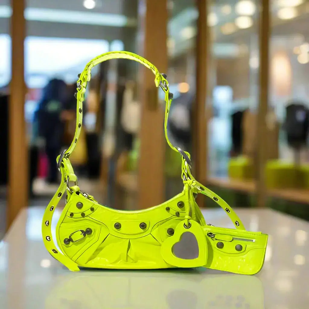 Balenciaga YELLOW LEATHER HANDBAG - Handbags