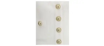 BALMAIN white cropped v-neck CARDIGAN - IT38 | S - Cardigan sweater