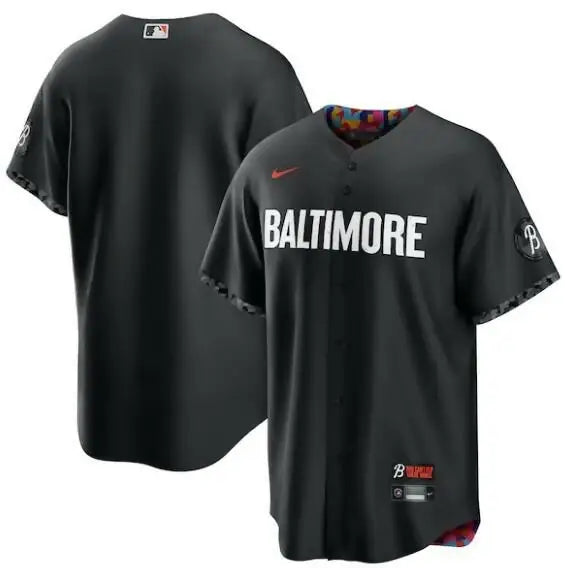 Black Baltimore Orioles City Connect Replica Baseball Jersey for fans