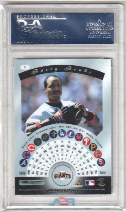 Barry Bonds 1997 Pinnacle Certified baseball card PSA 10 GEM MINT Columbia Hobby