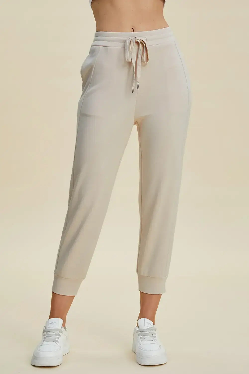 Basic Bae Full Size Air Scuba Drawstring High Waist Cropped Pants - High Waist Cropped Pants