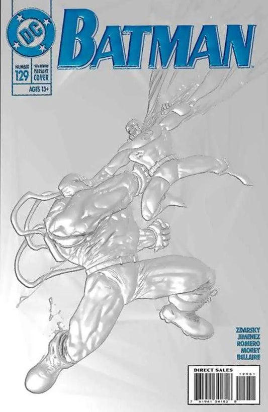 Comic book cover featuring the Dark Knight Batman in a dynamic leaping pose