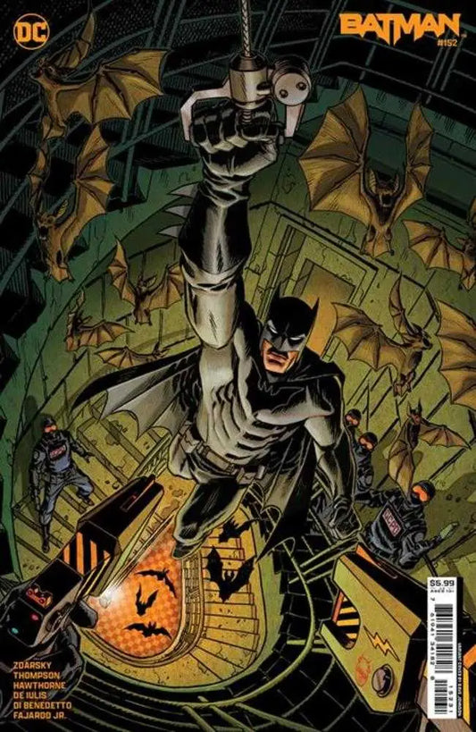 Batman comic book cover with Caped Crusader leaping in Absolute Power tie-in variant