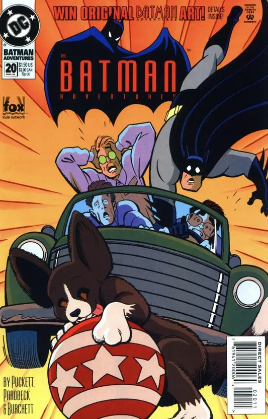 Batman Adventures comic book displayed, Batman Adventures (1994) #20 collectible item