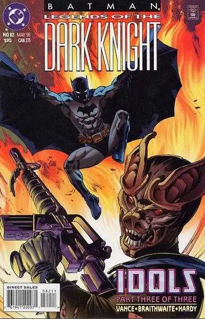 Batman comic book cover from Batman Legends of the Dark Knight 1996 #82 featuring the dark knight