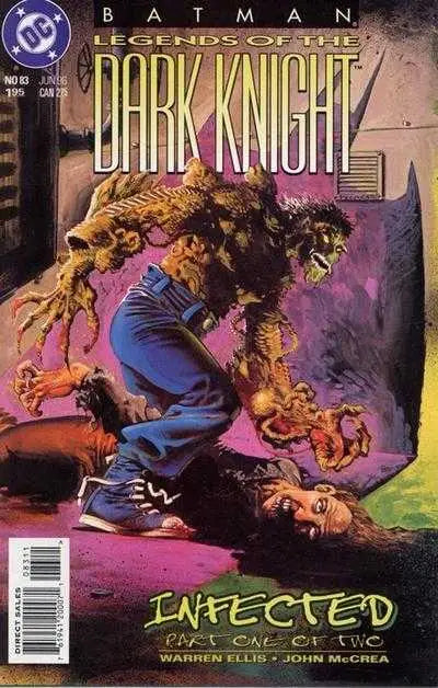 Batman comic book cover featuring Dark Knight from Batman Legends of the Dark Knight #83