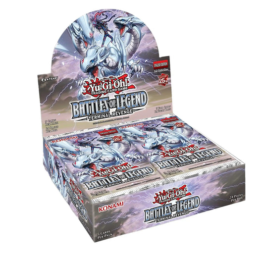 Yu-Gi-Oh! Battle of Legend Terminal Revenge booster box featuring exciting card packs