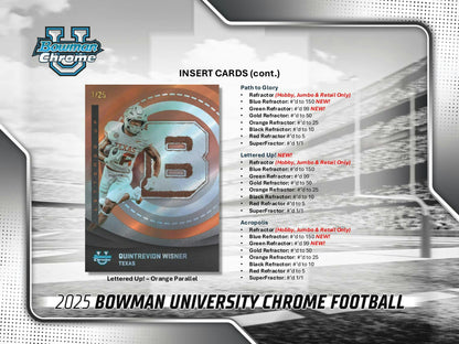 2025 Bowman University Chrome Football Blaster Box | Columbia Sports Cards