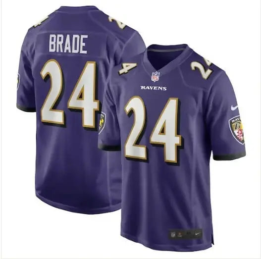 Purple football jersey for Baltimore Ravens Nike Team Game Jersey product display