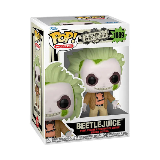 Beetlejuice Funko Pop figure in box from Beetlejuice 2, collectible beetlejuice funko pop