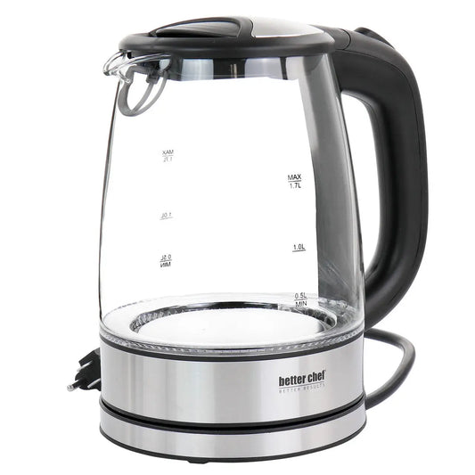 Better Chef 1.7 Liter 360 Degree Glass Cordless Electric Kettle - Electric Kettles