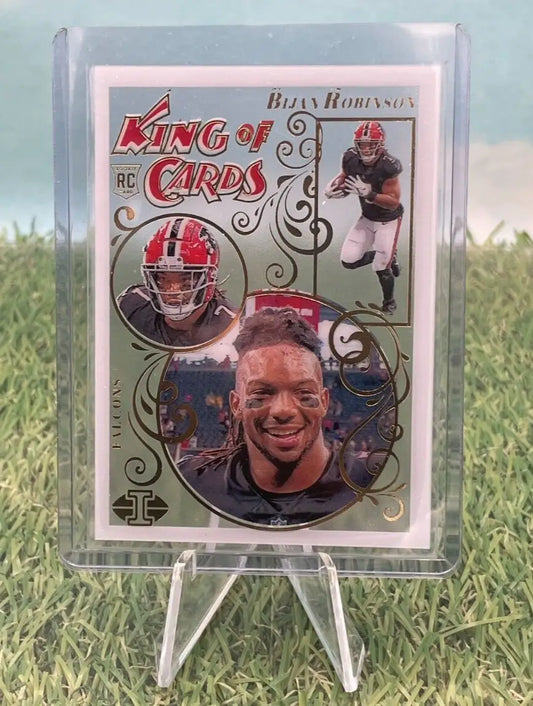 Bijan Robinson 2023 Panini Illusions Rookie RC King of Cards Atlanta Falcons football card