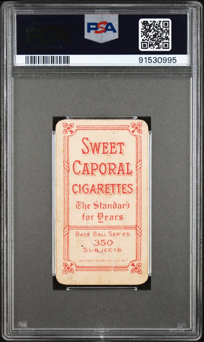 Bill Bradley T206 Sweet Caporal cigarette pack card in PSA graded holder