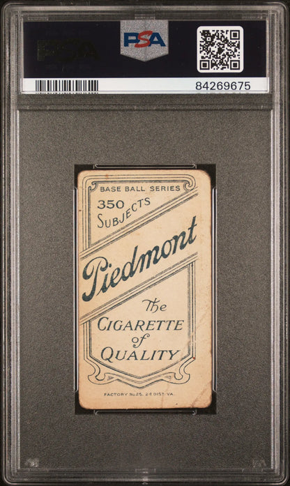 Vintage T206 Piedmont trading card featuring the Cigarette of Quality design