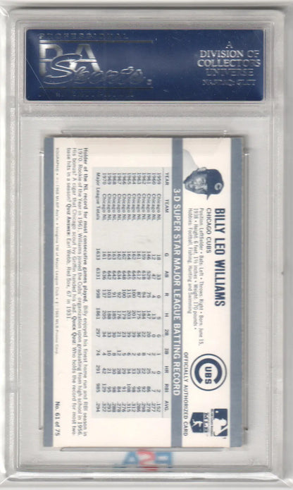 Billy Williams 1971 Kellogg’s Billy Williams baseball card PSA 8 NM-MT from Columbia Hobby
