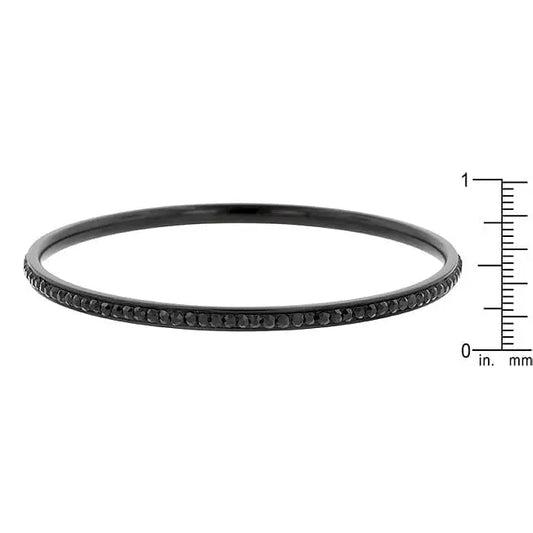 Black Bangle - Bracelets