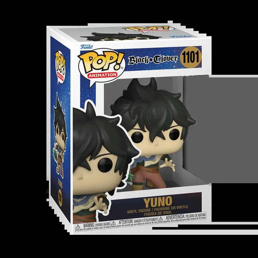 Yuno Funko Pop in battle stance from Black Clover, perfect for collectors and fans