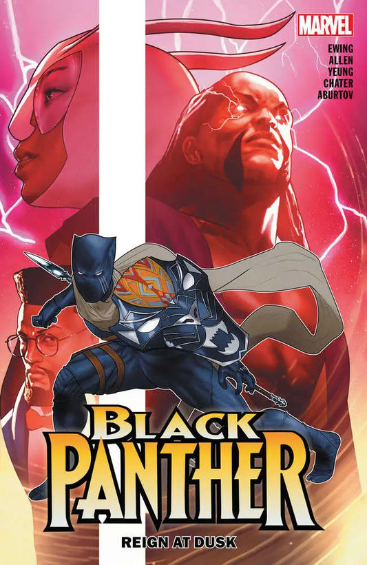 Comic book cover of Black Panther: Reign at Dusk with striking red and black artwork