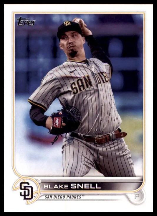 Blake Snell 2022 Topps baseball card featuring San Diego Padres player