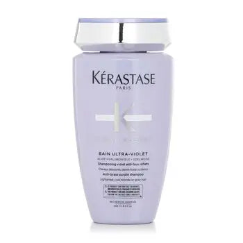 Blond Absolu Bain Ultra-Violet Anti-Brass Purple Shampoo (Lightened Cool Blonde or Grey Hair) - 250ml/8.5oz