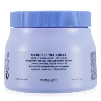 Blond Absolu Masque Ultra-Violet Anti-Brass Blonde Perfecting Purple Masque (Lightened Cool Blonde Hair) - 500ml/16.9oz