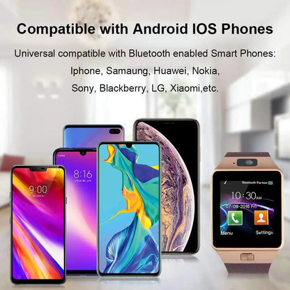 Bluetooth Android smart watch compatible with iOS and Android smartphones from various brands