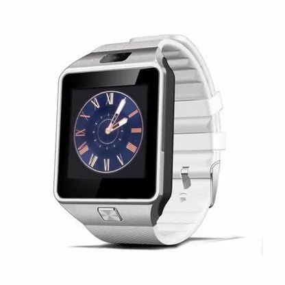 White Bluetooth Android Smart Watch with Camera, Clock, SIM, TF Slot, Roman Numerals