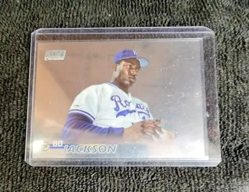 Bo Jackson 2023 Topps Stadium Club Chrome Silver Refractor baseball card collectible