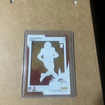 Bo Nix Denver Broncos football card from the Bomb Squad series in 2024 Clearly Donruss