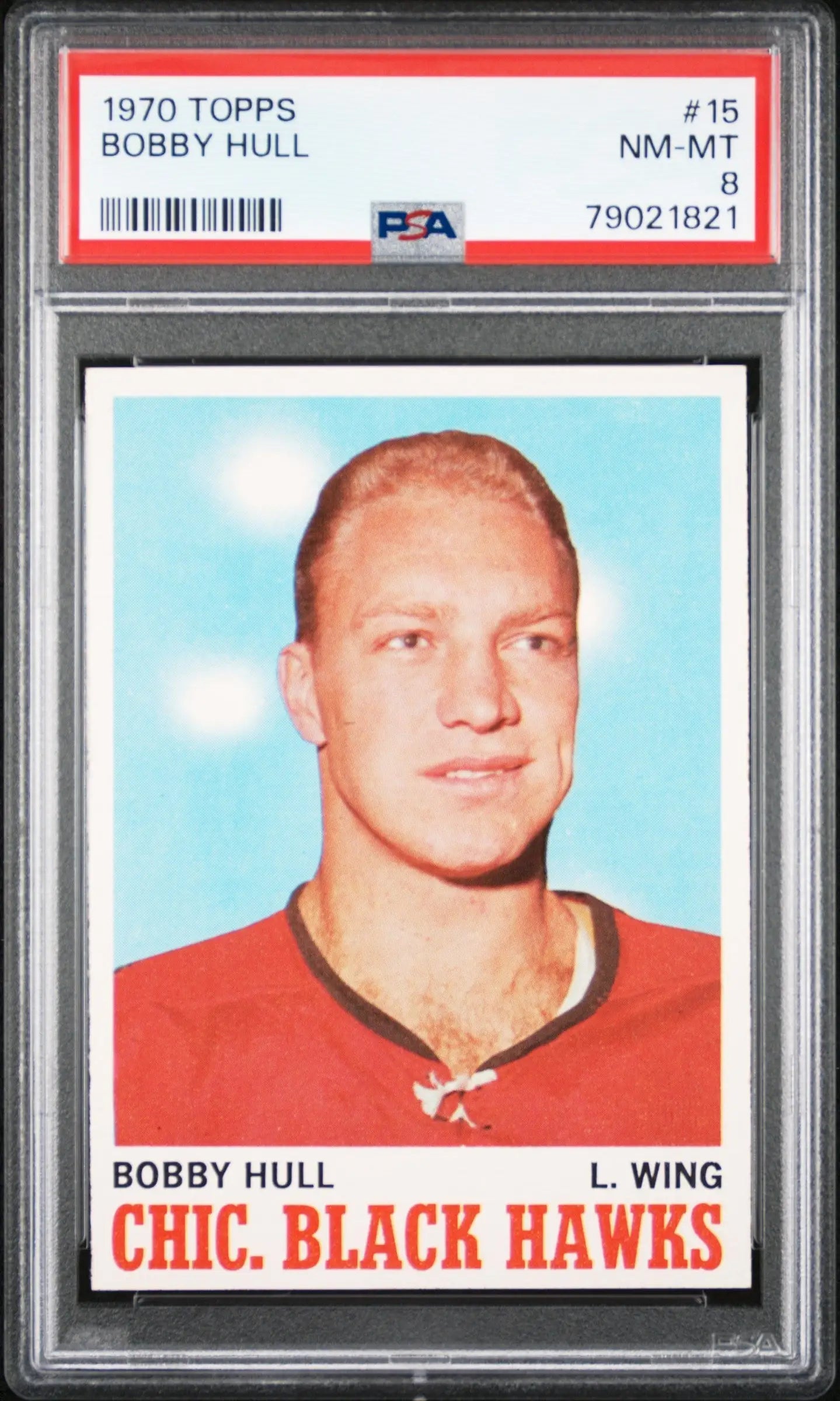 Bobby Hull 1970 Topps #15 PSA 8 Nm-Mint - Singles
