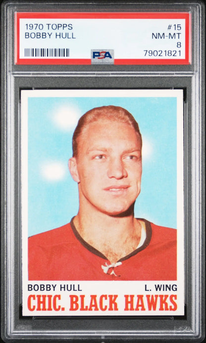 Bobby Hull 1970 Topps #15 PSA 8 Nm-Mint - Singles