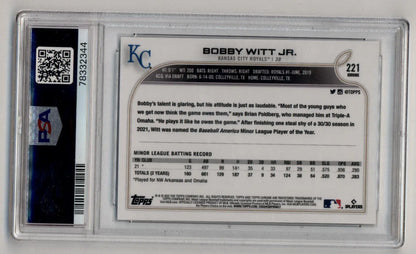 Bobby Witt Jr 2022 Topps Chrome Sp PSA 10 Gem Mint 2344 - Singles