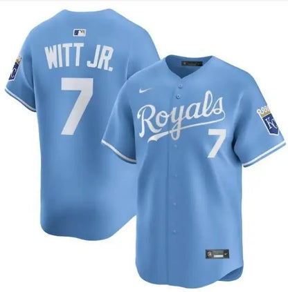 Light blue Bobby Witt Jr. Kansas City Royals Nike Alternate Limited Player Jersey